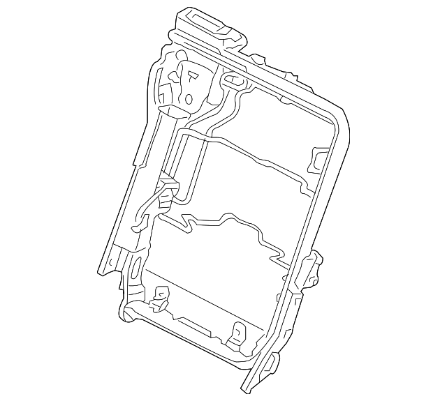 886667S010 Деталь SEAT BACK FRAME