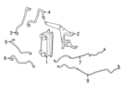 SLK300 TRANS OIL COOLER