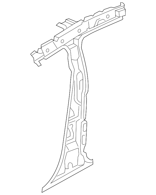 71401-3X001 Деталь INNER CENTER PLR, LEFT