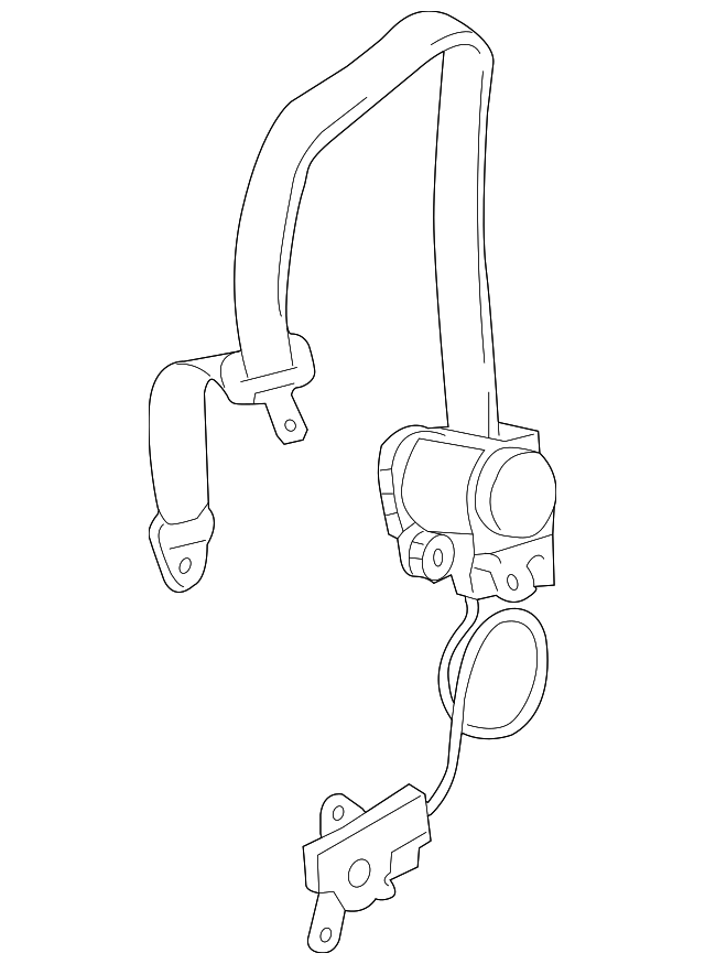 73301-0C070-B0 Деталь CENTER SEAT BELT
