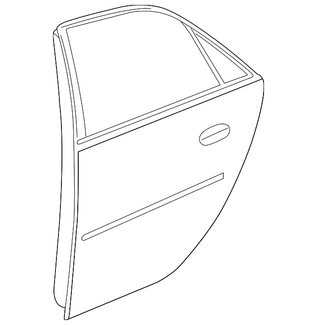 89022643 Деталь DOOR SHELL, LEFT