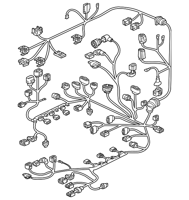 4G1-971-072-LH Деталь ENGINE HARNESS