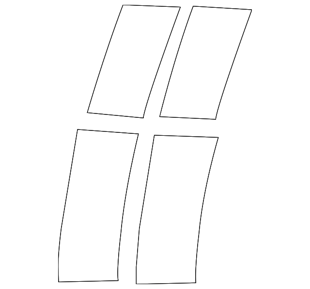 1LW73PR4AA Деталь HOOD STRIPE, LEFT