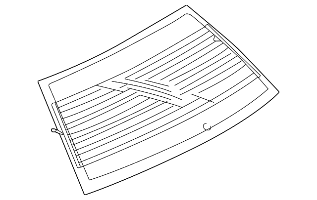 MR520361 Деталь BACK GLASS
