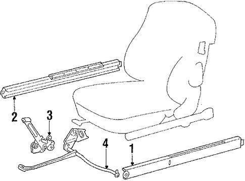 560SL SEATS & TRACK COMPONENTS