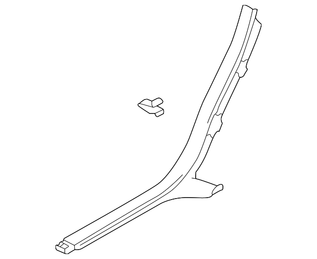 8E0-867-768-24S Деталь LOWER QTR TRIM, RIGHT