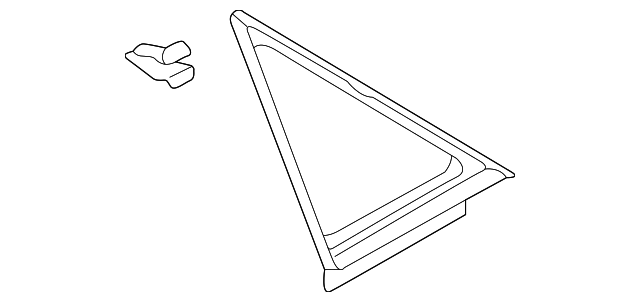 8E5-867-287-A-QTK Деталь QTR GLASS TRIM, LEFT