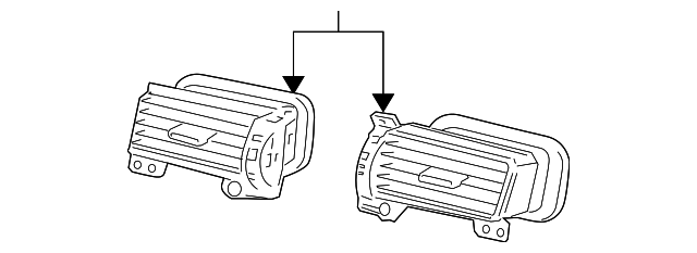 92252813 Деталь AIR VENT GRILLE, LEFT