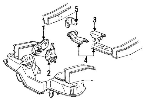 Aerostar ENGINE & TRANS MOUNTING