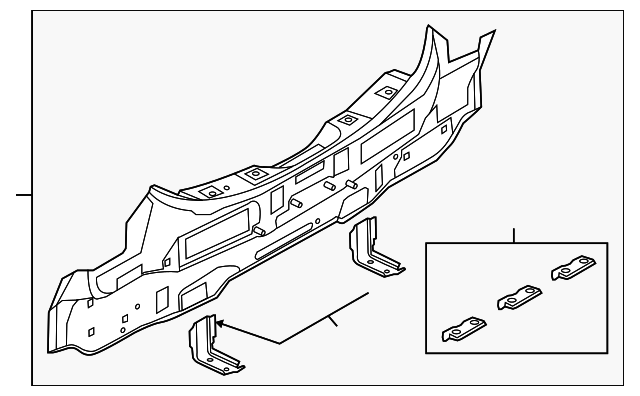 79110-3NA1A Деталь REAR BODY PANEL