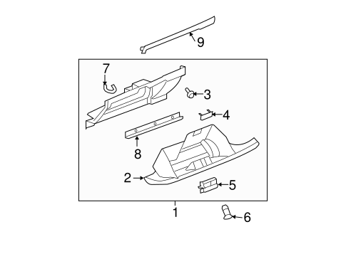 Escalade GLOVE BOX