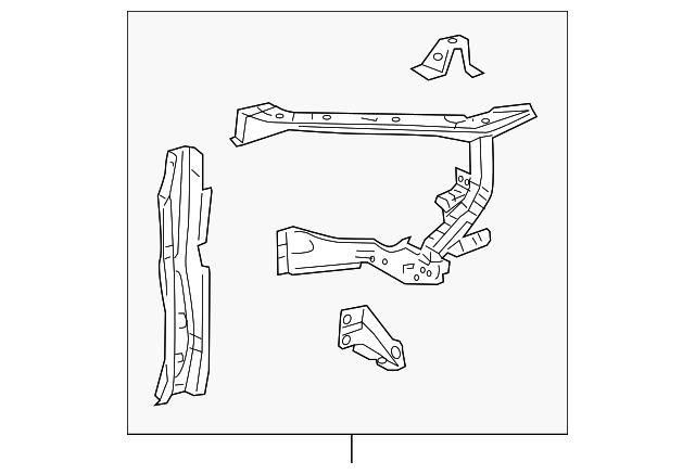 53203-0E100 SIDE SUPPORT, LEFT