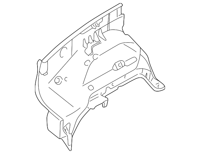 MR496540 Деталь APRON PANEL, RIGHT