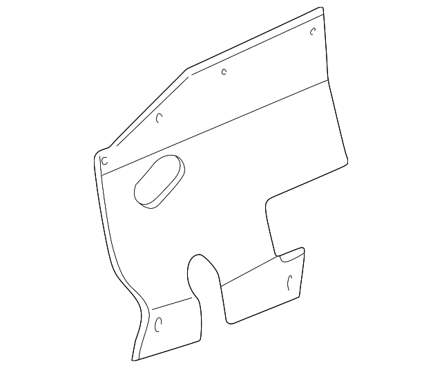 MR144708 Деталь SPLASH SHIELD, RIGHT