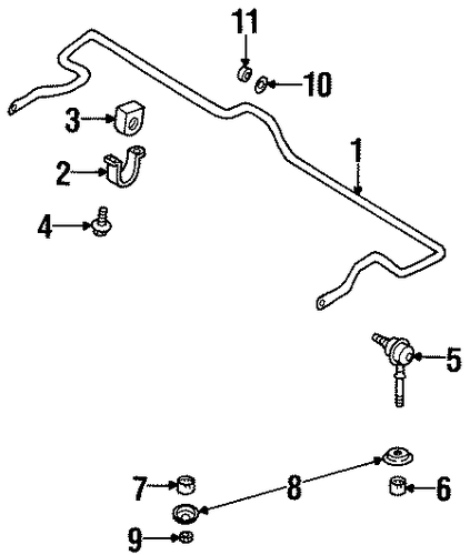 Sentra STABILIZER BAR & COMPONENTS
