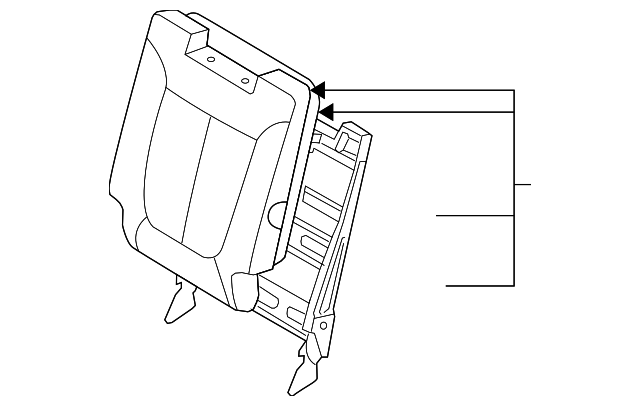 89300-0W500-J4K Деталь SEAT BACK ASSY, LEFT