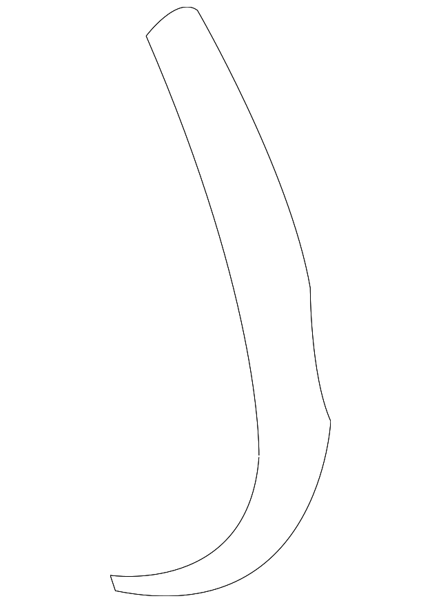 5N0-853-817-C-9B9 Деталь WHEEL OPNG MLDG, LEFT