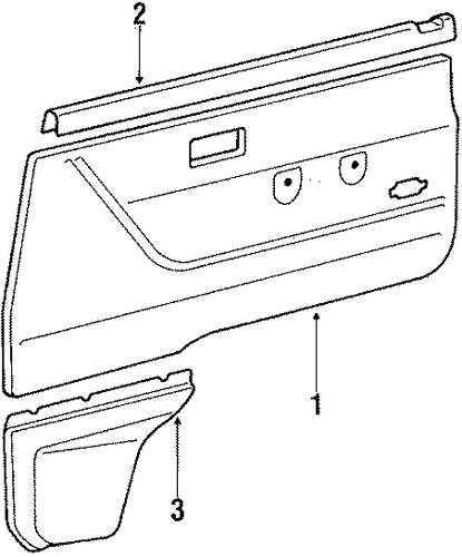 Van FRONT DOOR TRIM