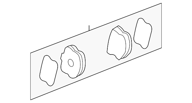 19207042 Деталь FRONT PADS