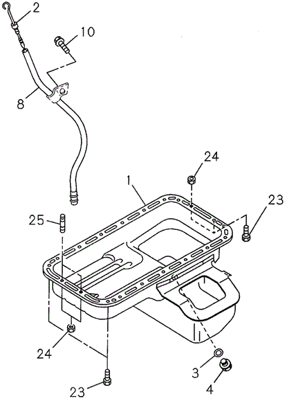 SLX OIL PAN - OIL DIPSTICK