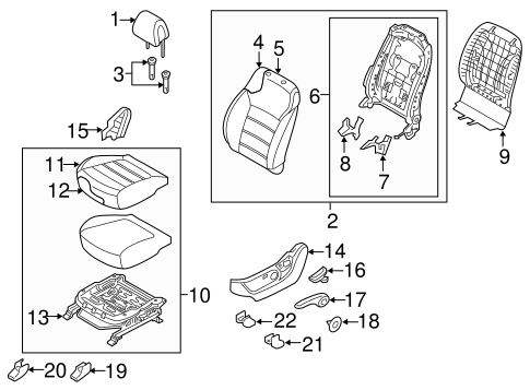 Sorento DRIVER SEAT COMPONENTS