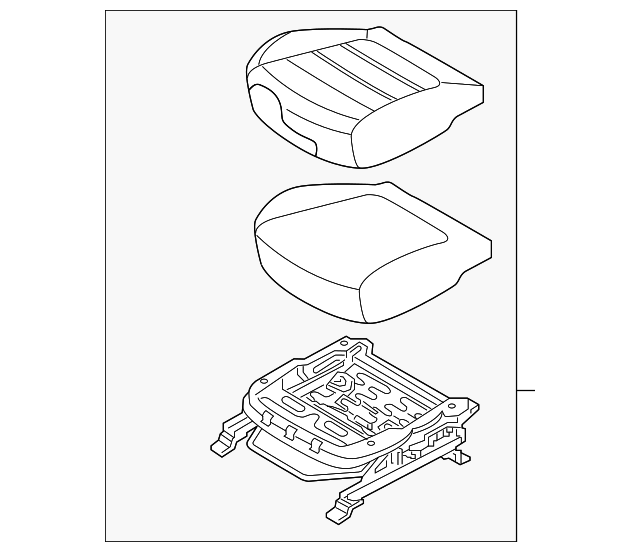 88100-C6000C61 Деталь CUSHION ASSY, LEFT