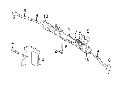 Murano STEERING GEAR & LINKAGE 2