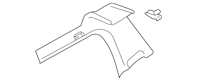 8E9-867-245-B-4BK Деталь REAR QTR TRIM, LEFT
