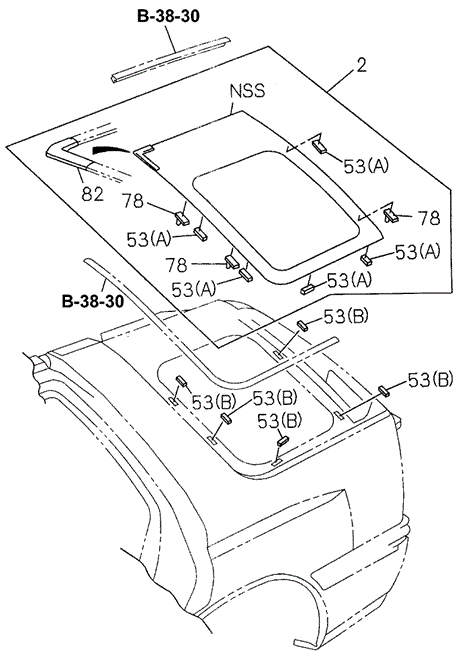BODY / AIR CONDITIONING/QUARTER GLASS for 1997 Honda PASSPORT #1