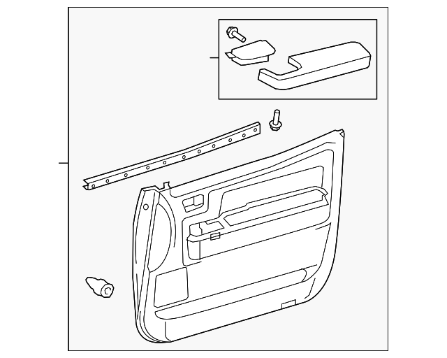 67610-0C421-C2 Деталь DOOR TRIM PANEL, RIGHT