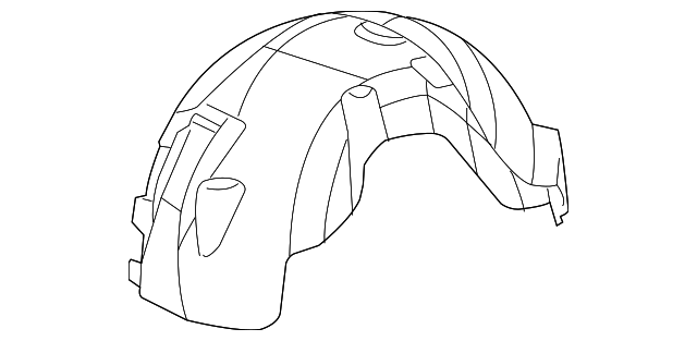 55362504AF Деталь SPLASH SHIELD, RIGHT