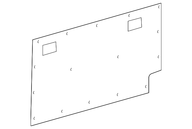90669010257J70 Деталь FRONT TRIM, LEFT