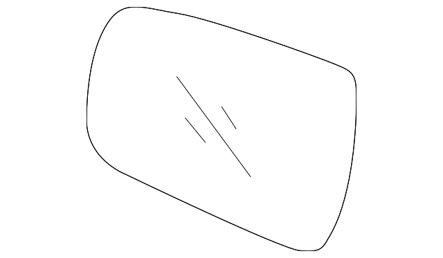87611-1U200 Деталь MIRROR GLASS, LEFT