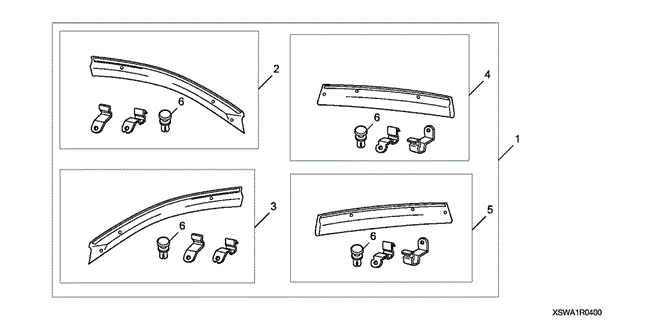 ACCESSORIES/DOOR VISOR for 2007 Honda CR-V #1