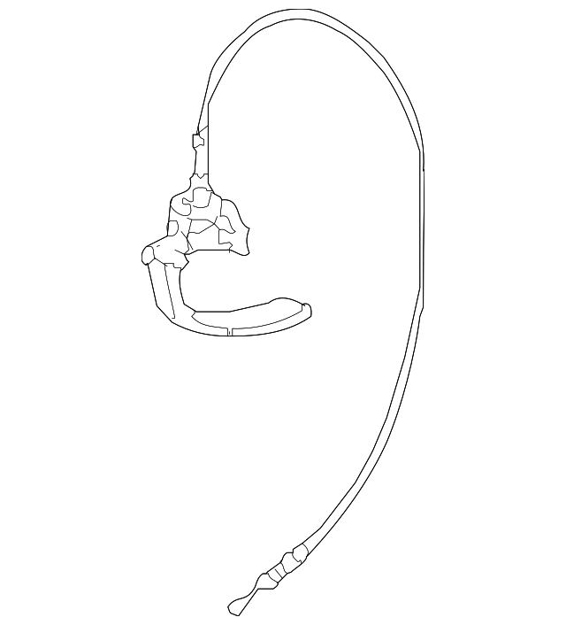 72690-08020-B0 Деталь RELEASE CABLE, LEFT