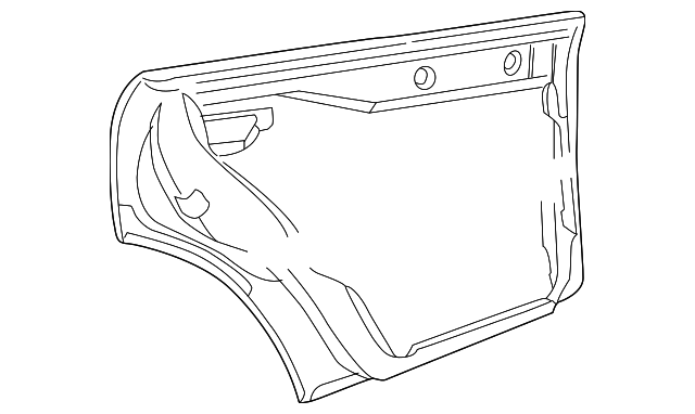 8D0-833-051-F Деталь DOOR SHELL, LEFT