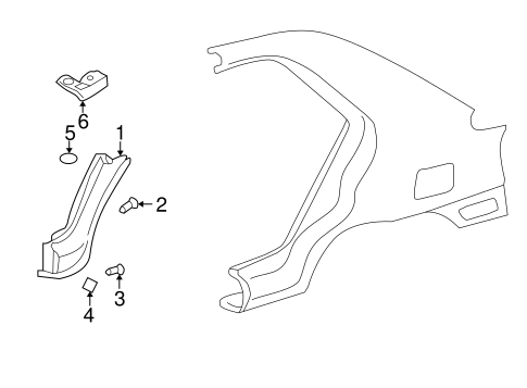 Elantra EXTERIOR TRIM - QUARTER PANEL