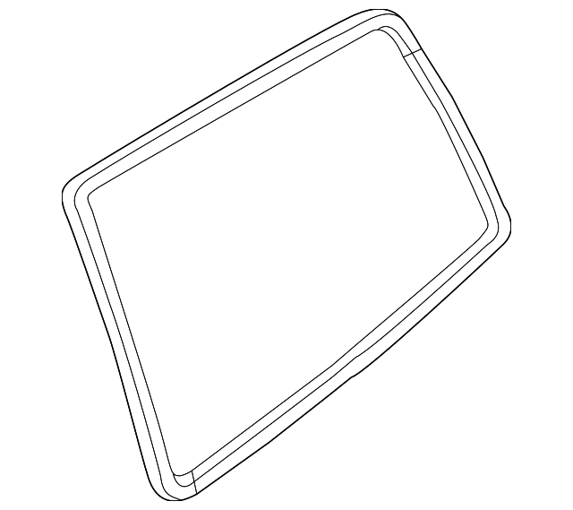 6121A172 Деталь QUARTER GLASS DAM, LEFT