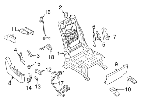 QX80 PASSENGER SEAT COMPONENTS 3