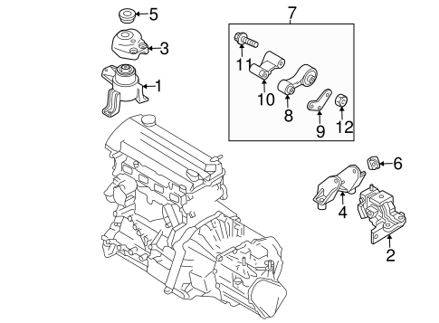 6 ENGINE & TRANS MOUNTING