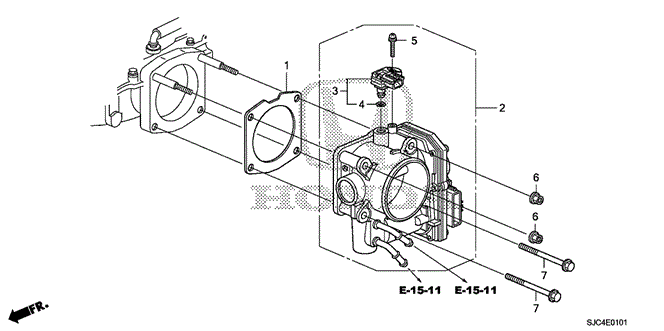 ENGINE/THROTTLE BODY (2) for 2013 Honda RIDGELINE #1