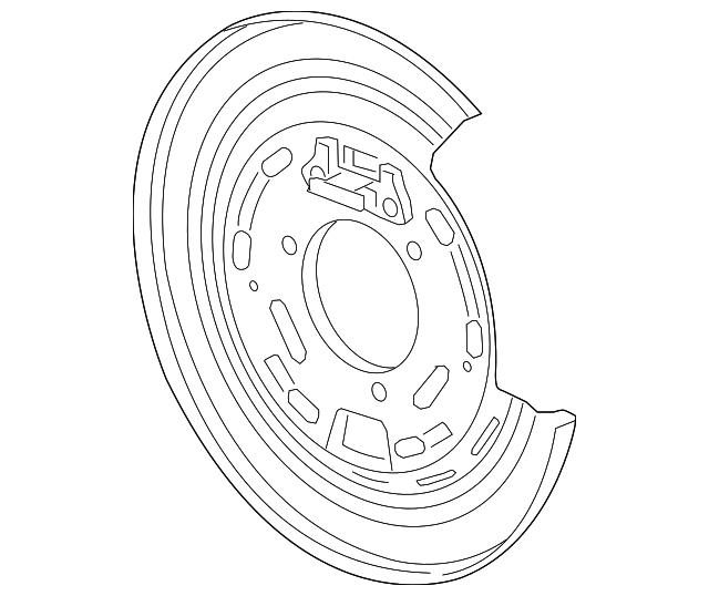 23160411 Деталь BACKING PLATE, LEFT
