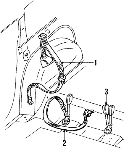 Contour REAR SEAT BELTS