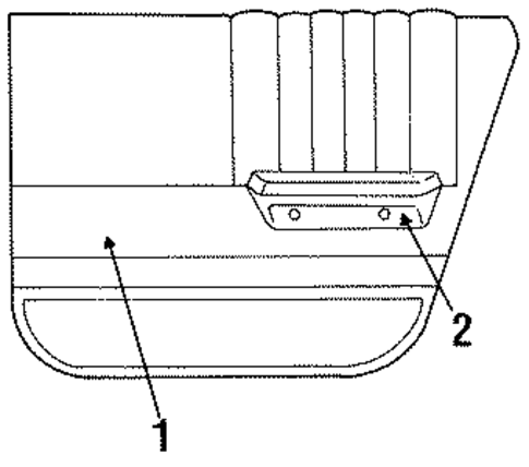Aries INTERIOR TRIM - REAR DOOR
