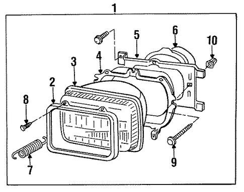 Excel HEADLAMP COMPONENTS