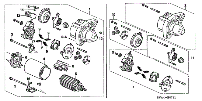 CIVIC COUPE STARTER MOTOR (MITSUBA) (1.8L)