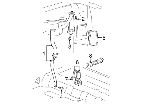 Durango REAR SEAT BELTS 2