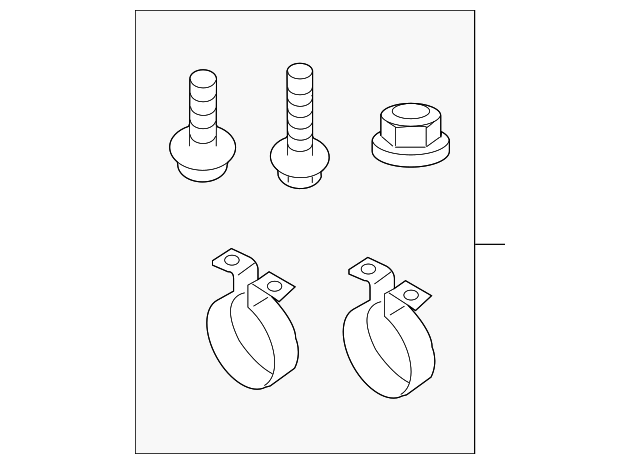 3C0-075-711 Деталь MUD GUARD HARDWARE KIT
