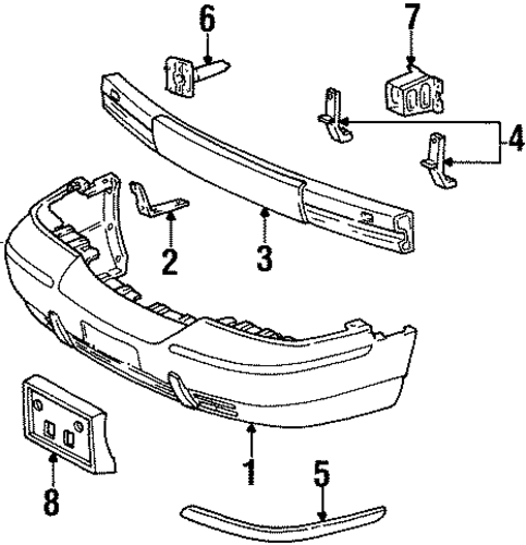 Crown Victoria BUMPER & COMPONENTS - FRONT