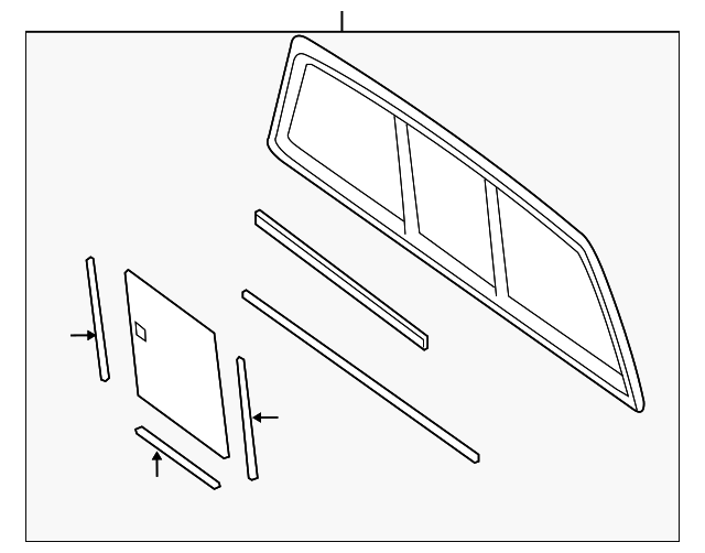 4L3Z-15420A26-AA Деталь BACK GLASS